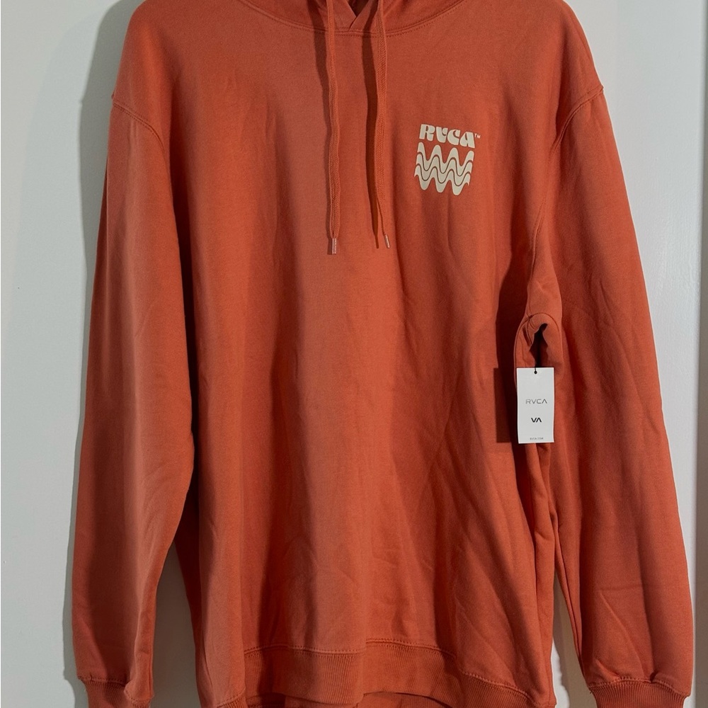 RVCA Orange Sweater with Graphic Design